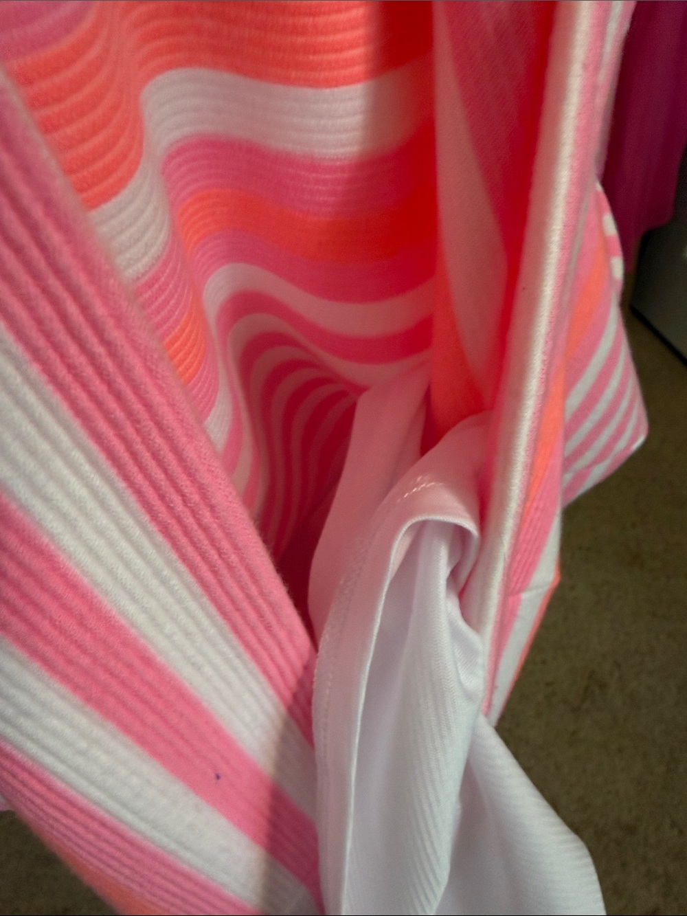 Lilly Pulitzer 💗Sleeveless Pink & White Striped Sheath Dress - Picture 9 of 16